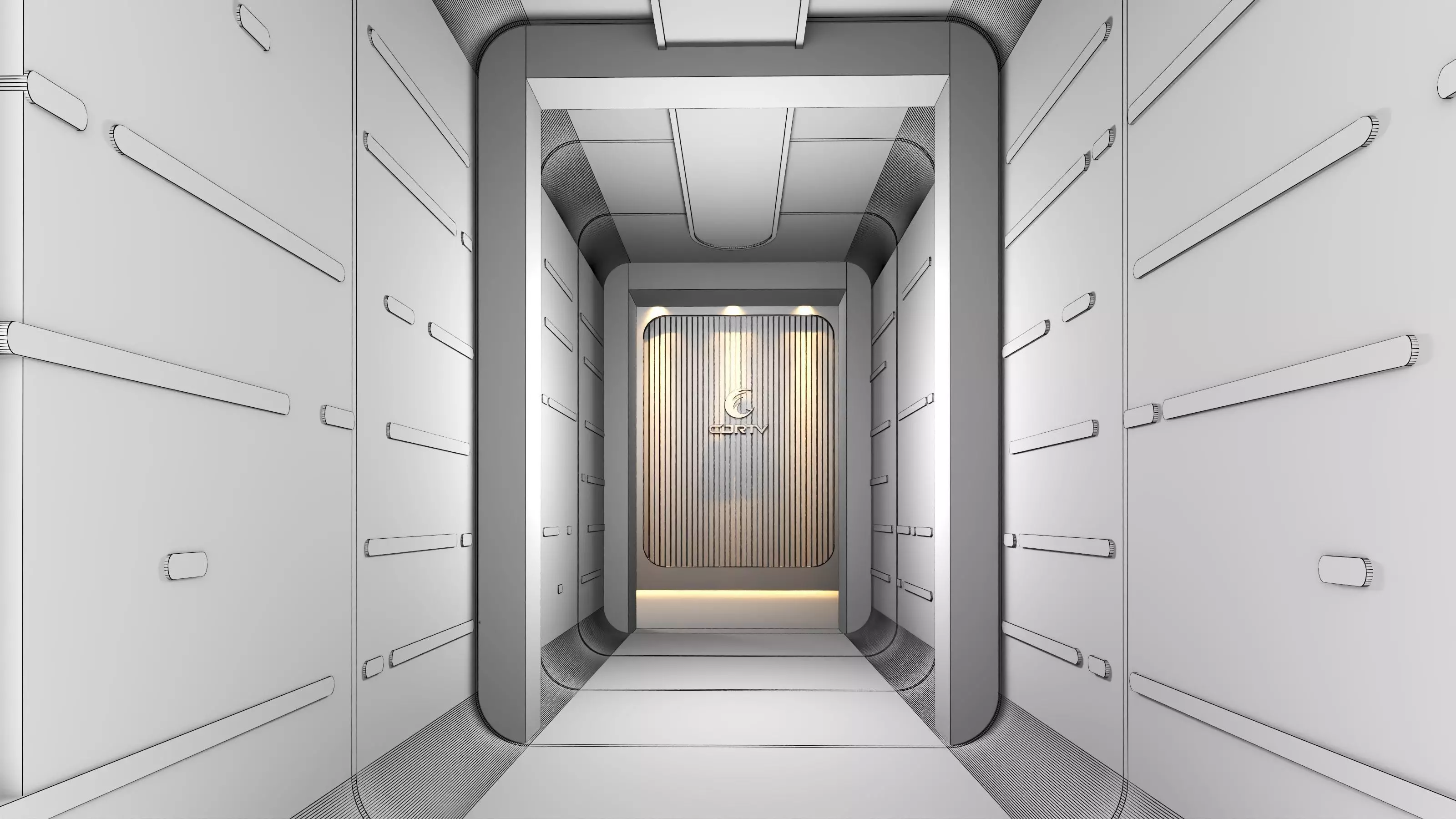 Virtual Broadcast Studio Low-poly 3D model_25