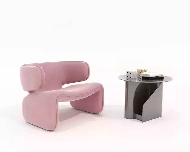 Modern Coffee Table and Armchair Set 50