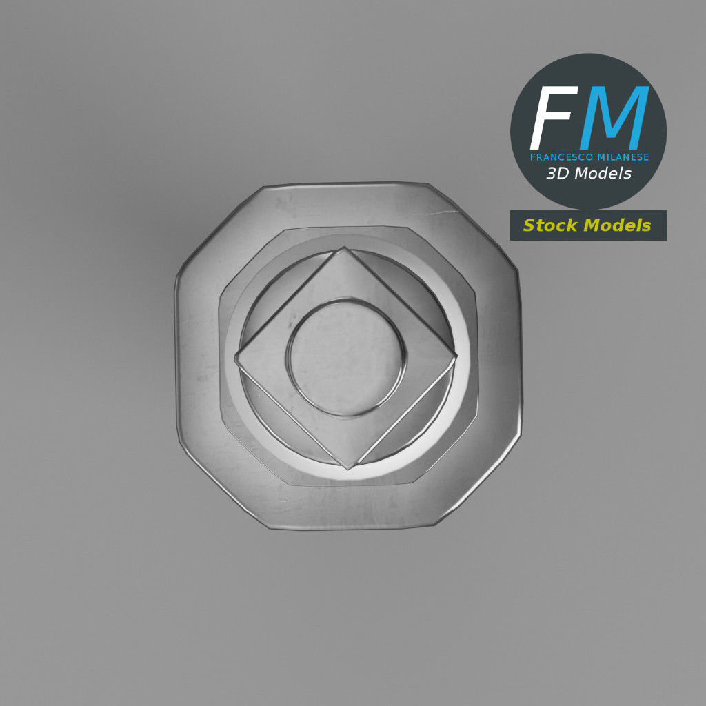 Engine spark plug 3D model_6