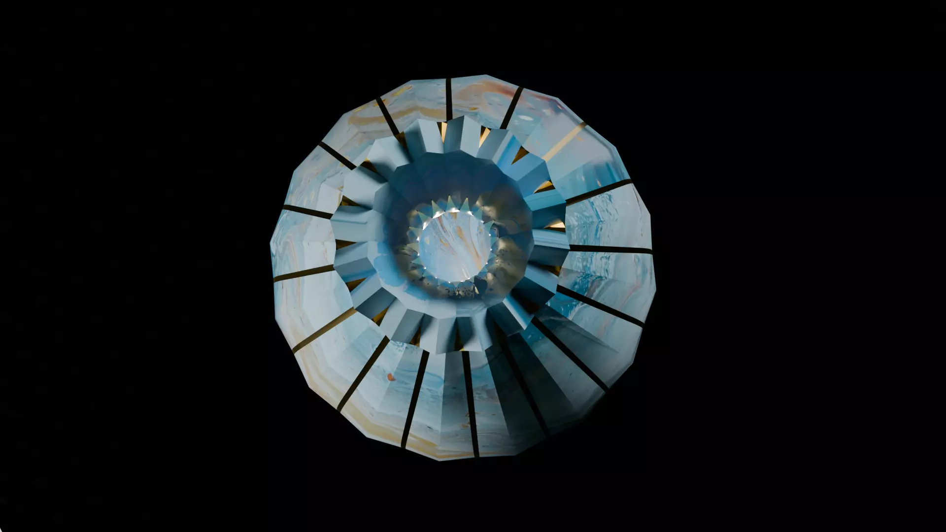 marble texture   vase Low-poly 3D model_4