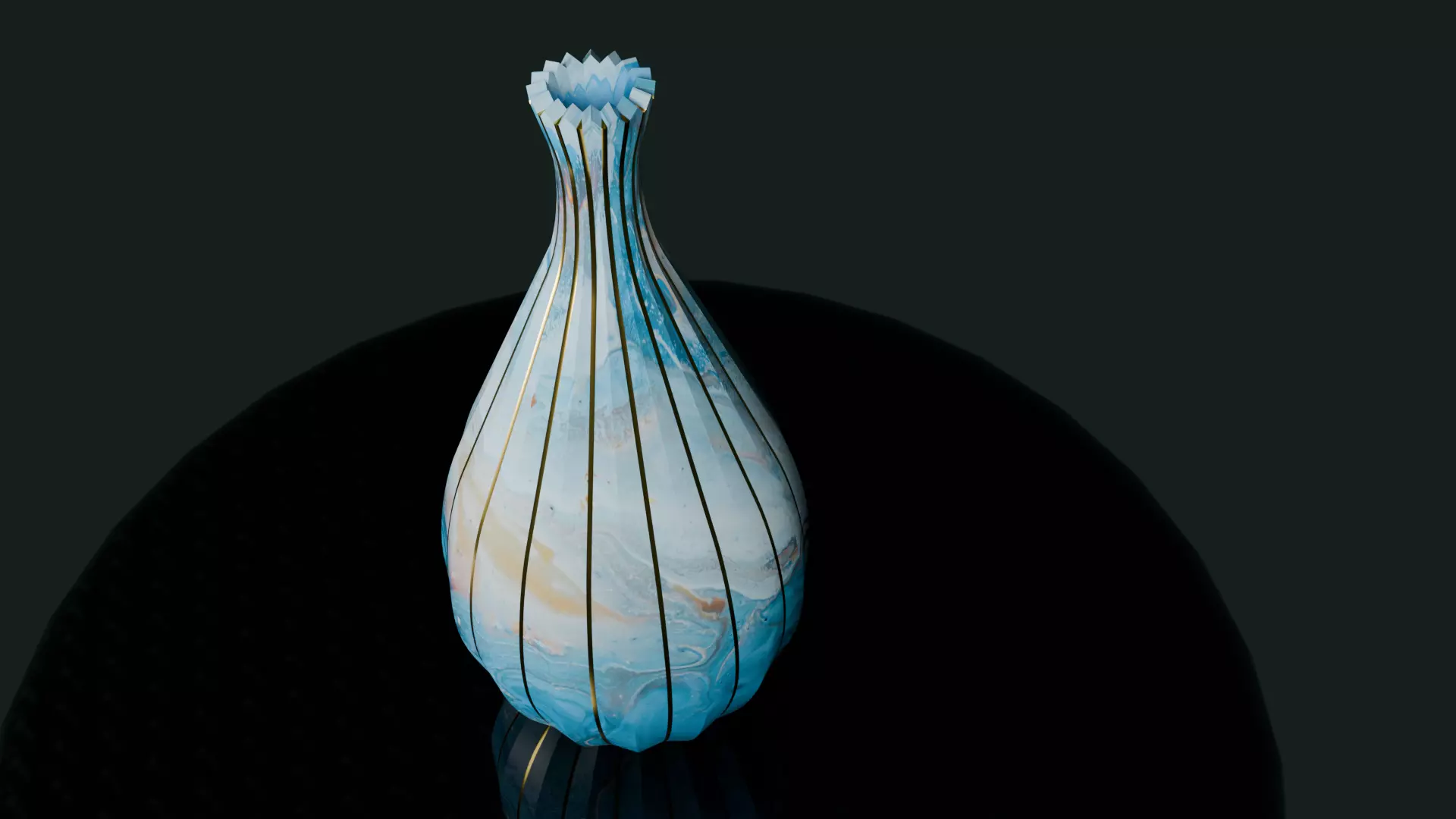 marble texture   vase Low-poly 3D model_5
