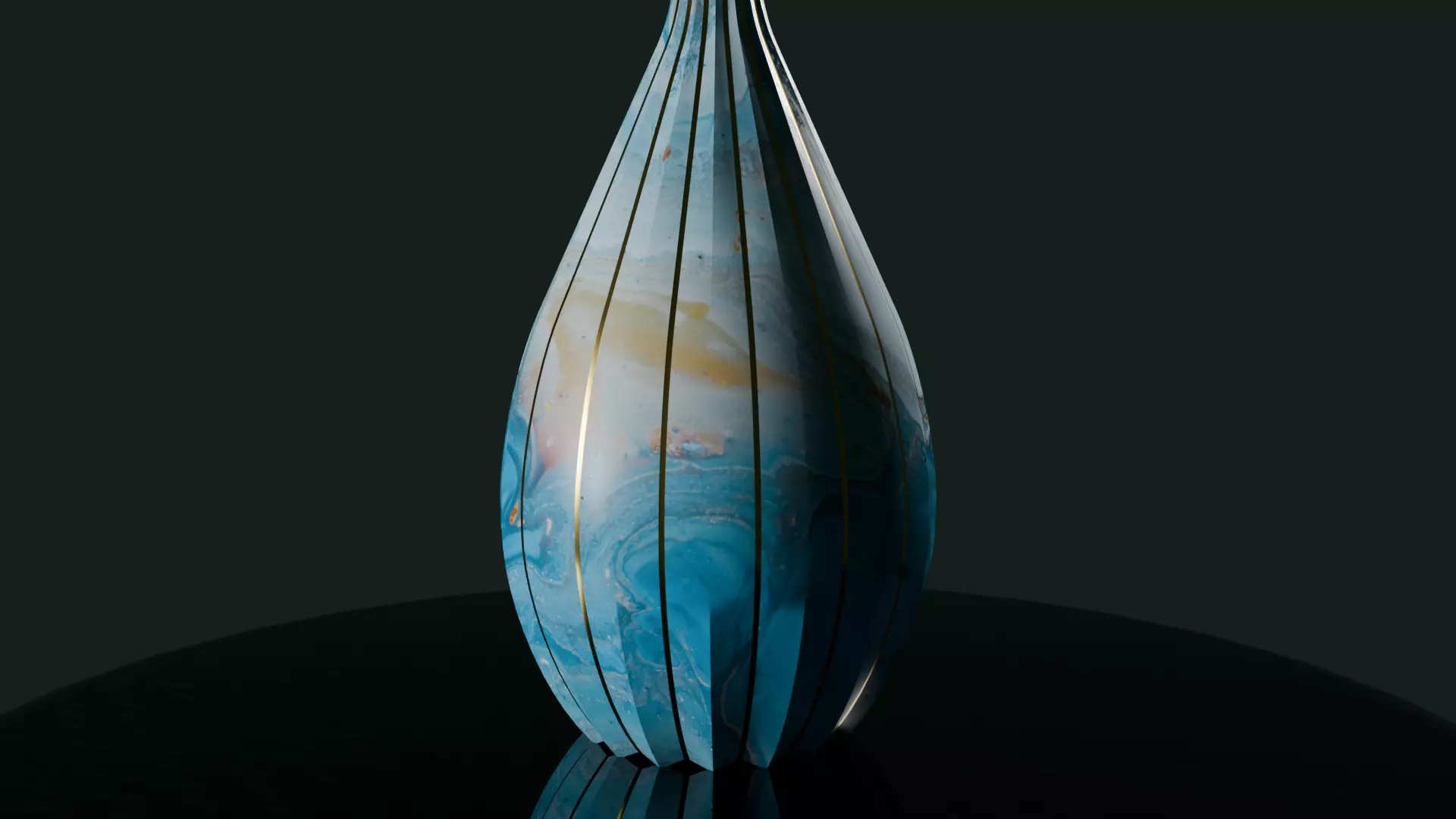 marble texture   vase Low-poly 3D model_7