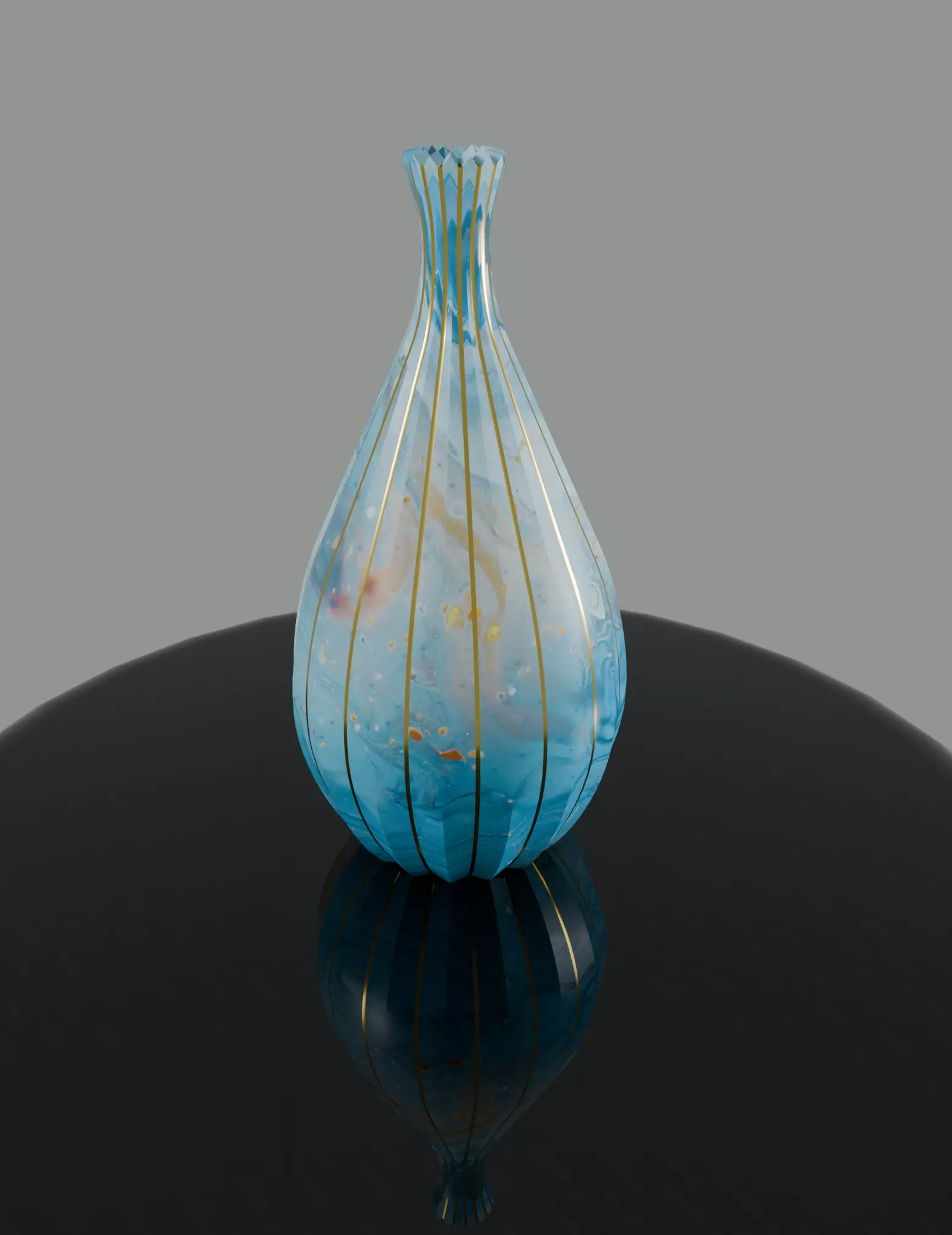 marble texture   vase Low-poly 3D model_3