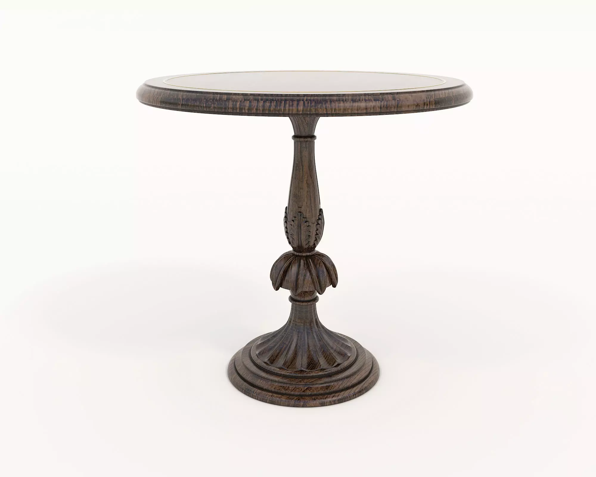 Classic European Style Coffee Table and Armchair 13 3D model_6