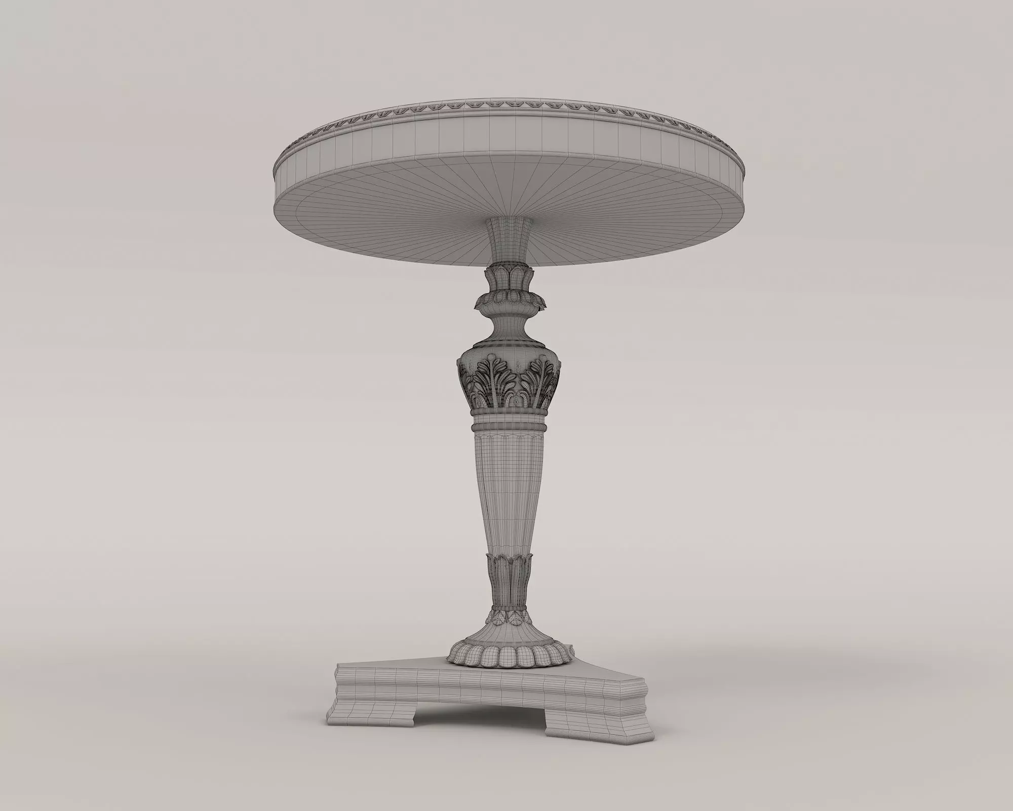 Classic European Style Coffee Table and Armchair 14 3D model_11