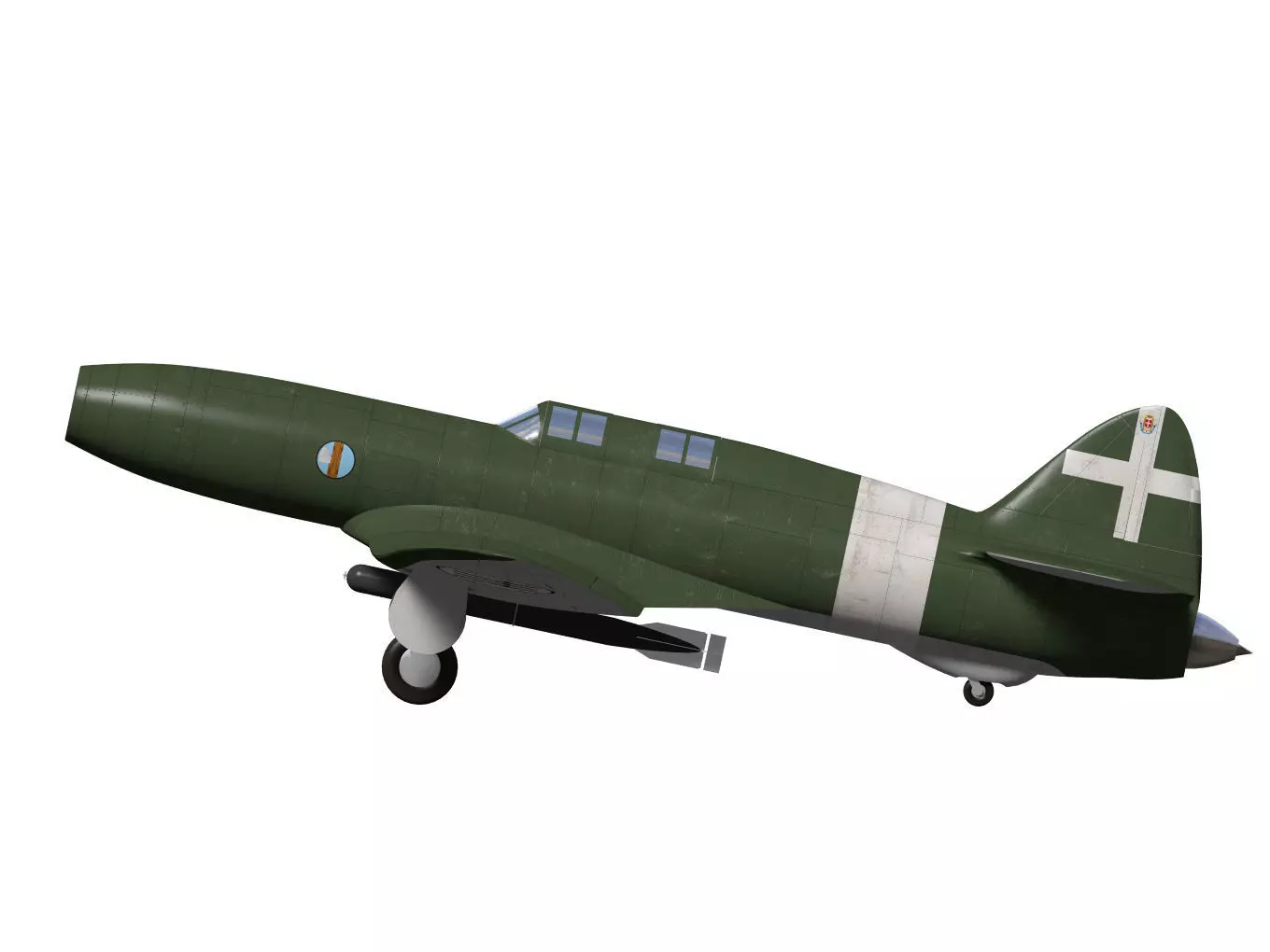 caproni campini n1 3D model_10