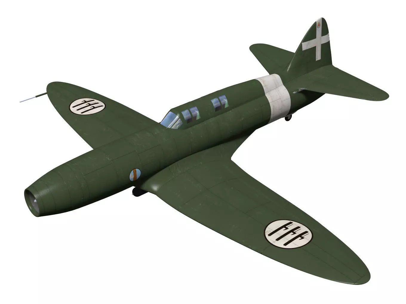 caproni campini n1 3D model_0