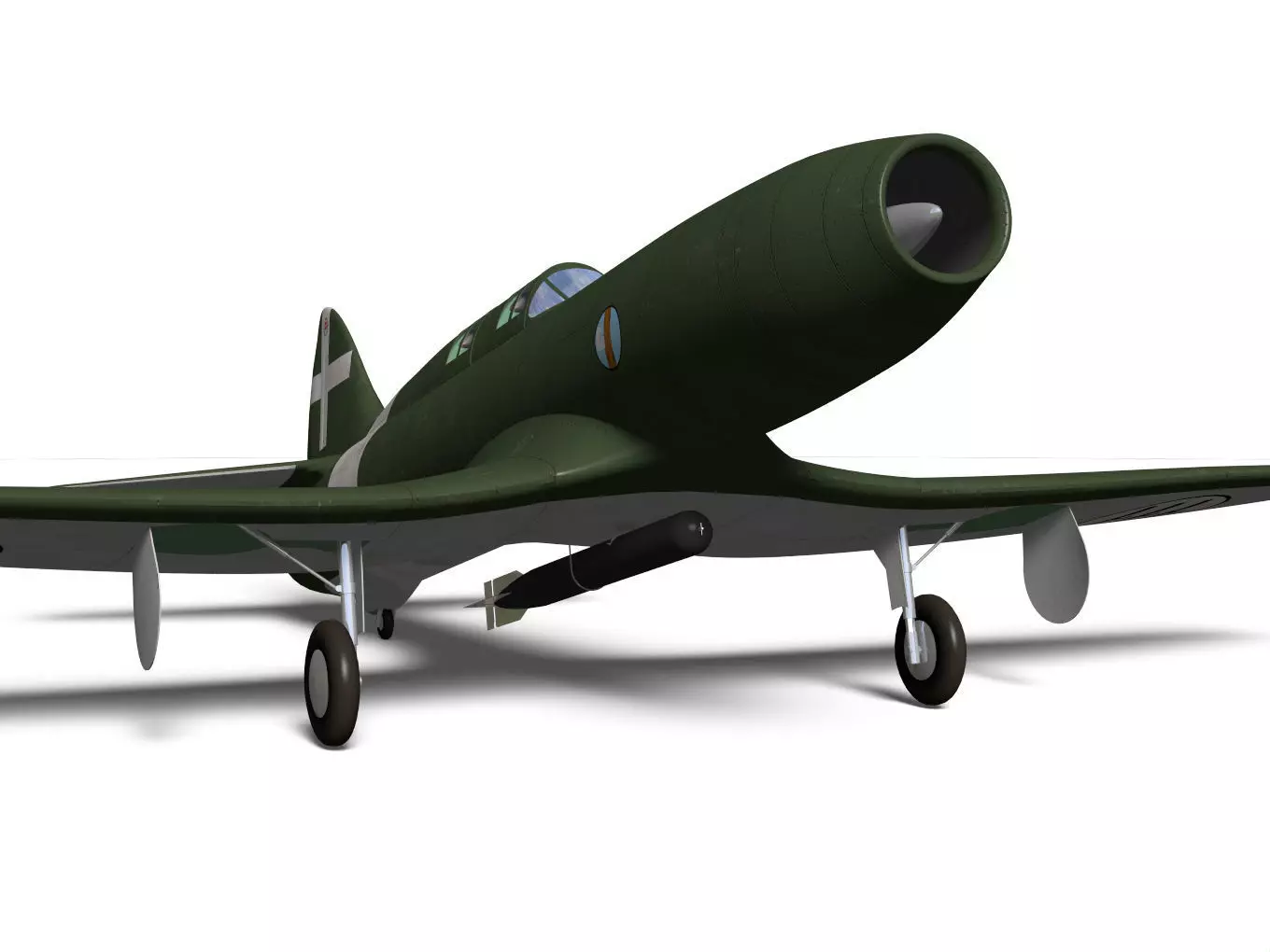 caproni campini n1 3D model_7