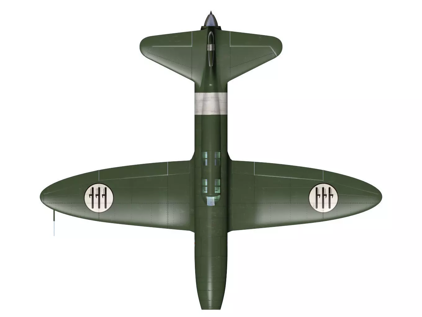 caproni campini n1 3D model_13
