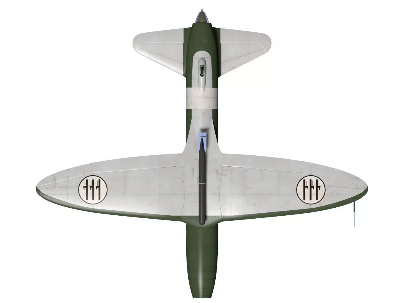 caproni campini n1 3D model_14