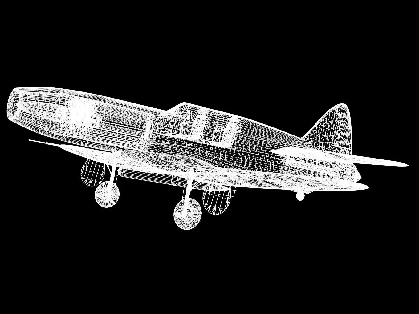caproni campini n1 3D model_17