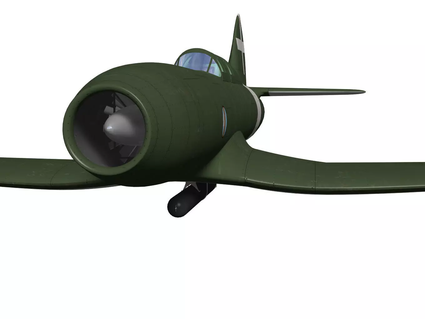 caproni campini n1 3D model_4
