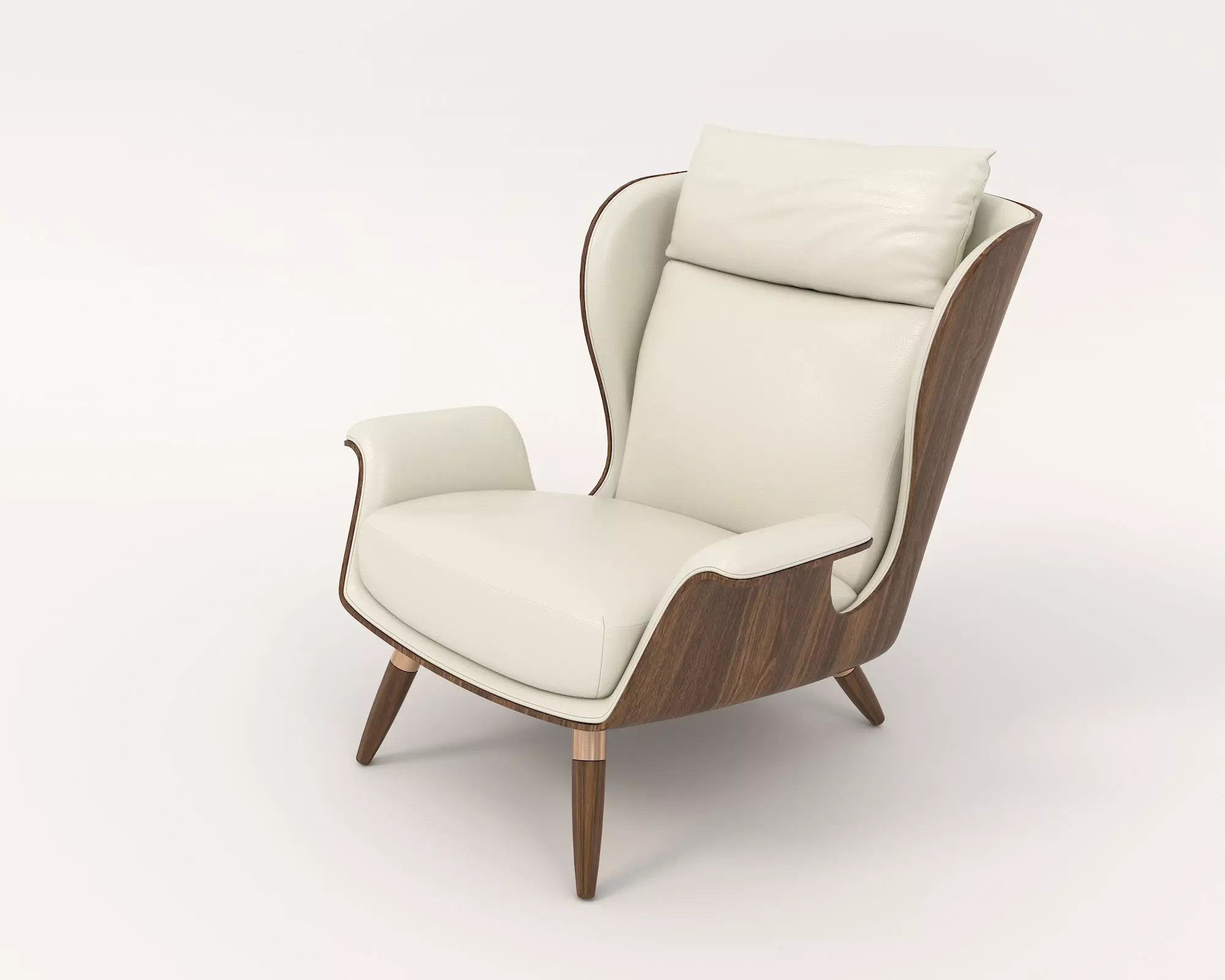 Modern Coffee Table and Armchair Set 53 3D model_6