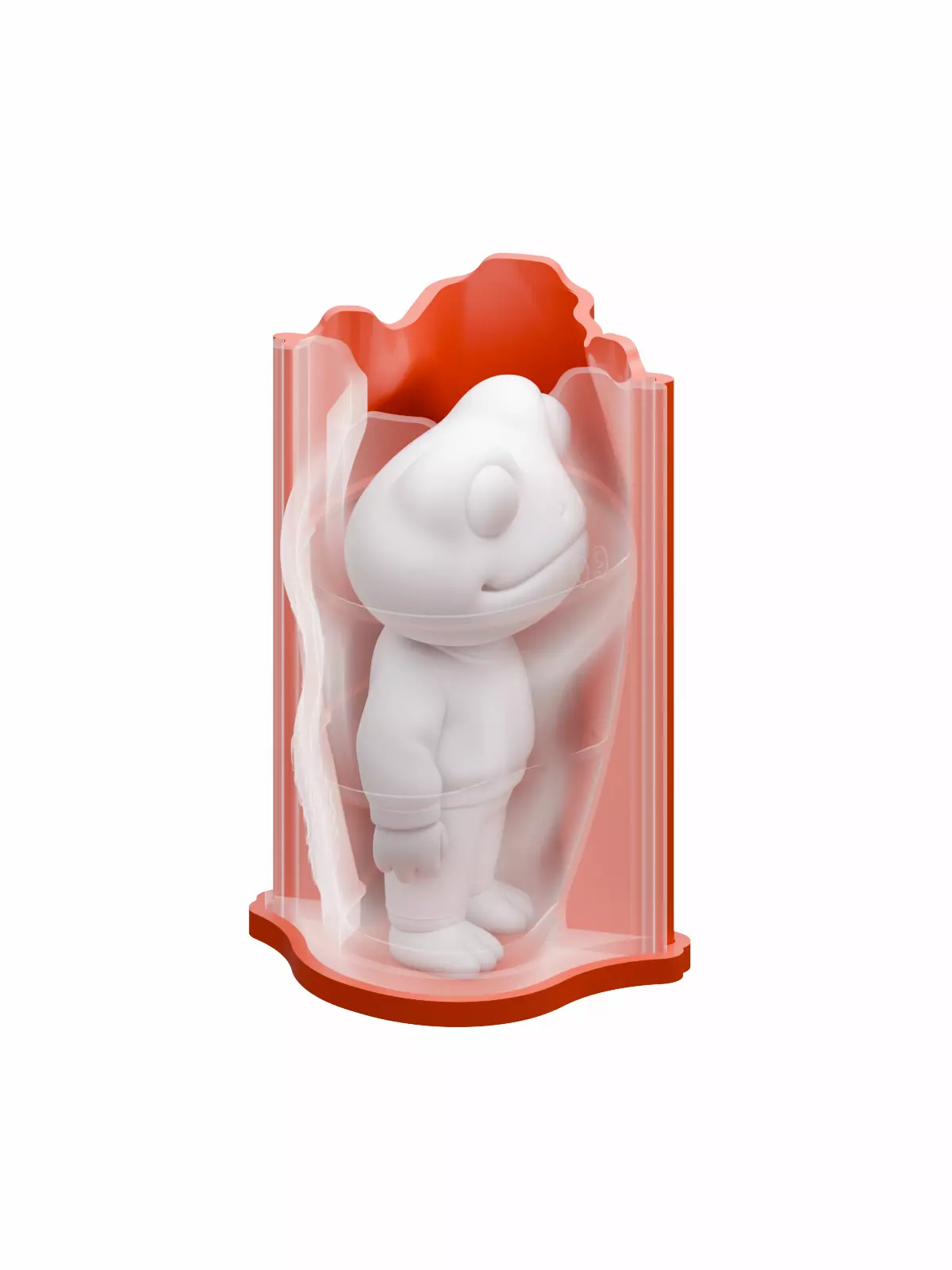 3D Printable Mold Master Frog Standing 3D print model_0