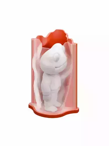 3D Printable Mold Master Frog Standing