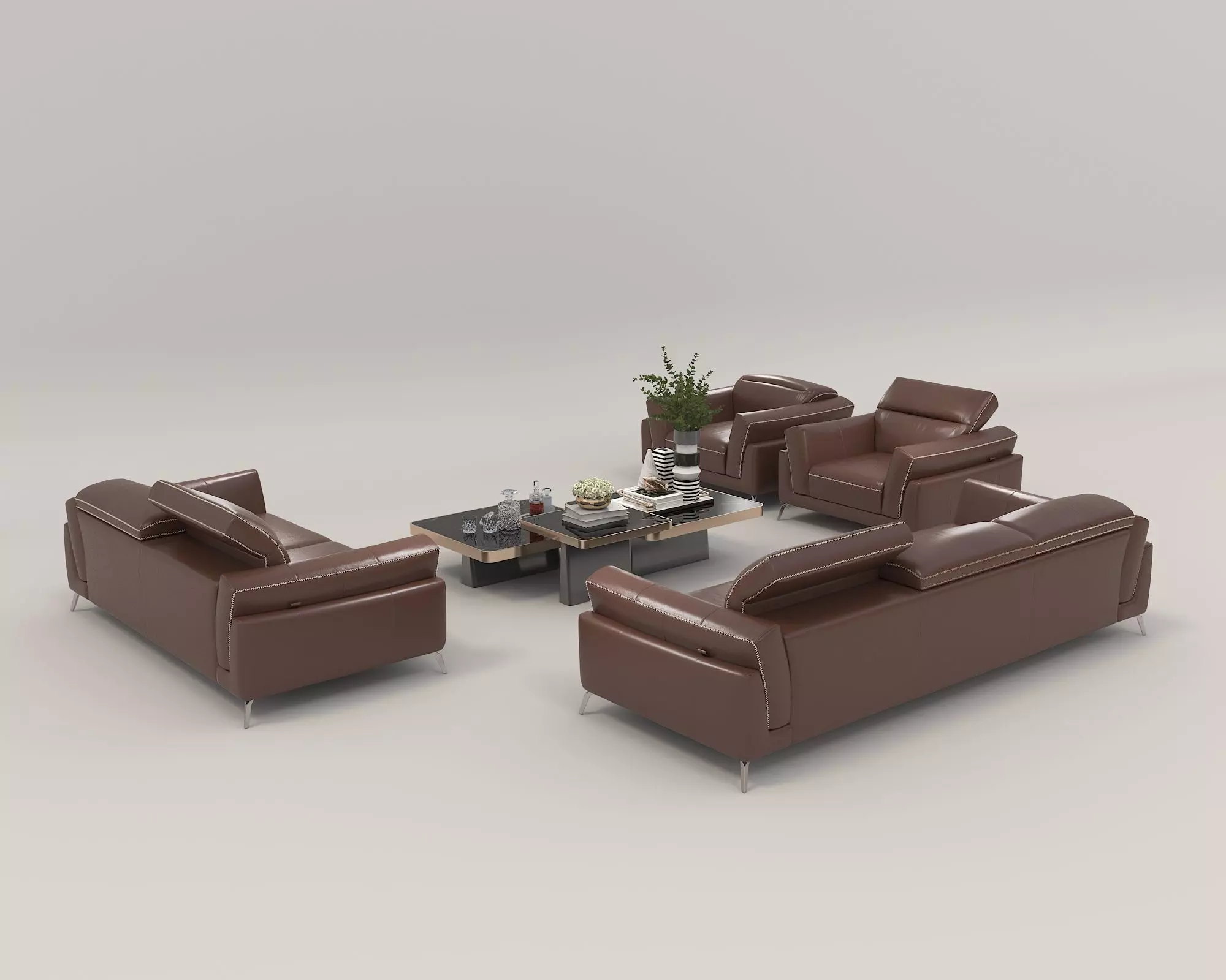 Modern Sofa and Armchair 4 3D model_3