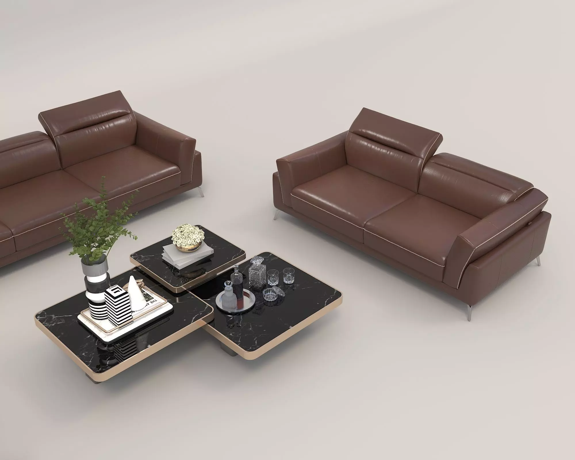 Modern Sofa and Armchair 4 3D model_5