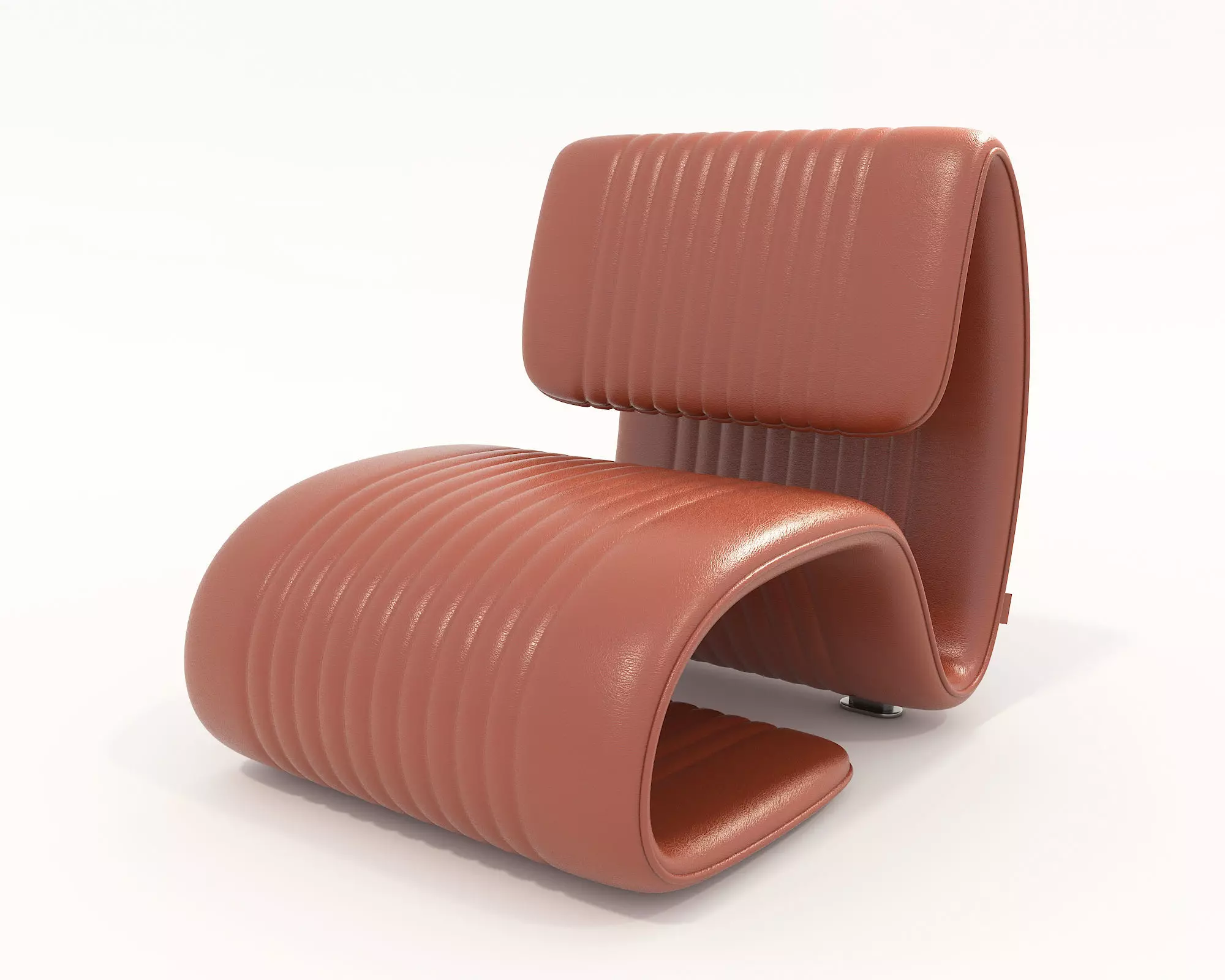 Modern Coffee Table and Armchair Set 57 3D model_7