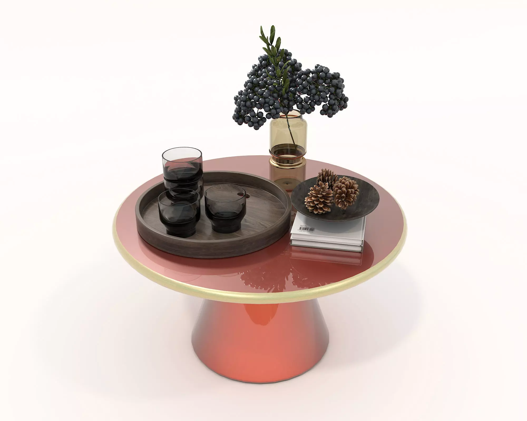 Modern Coffee Table and Armchair Set 57 3D model_6