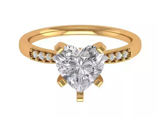 Heart Engagement Ring