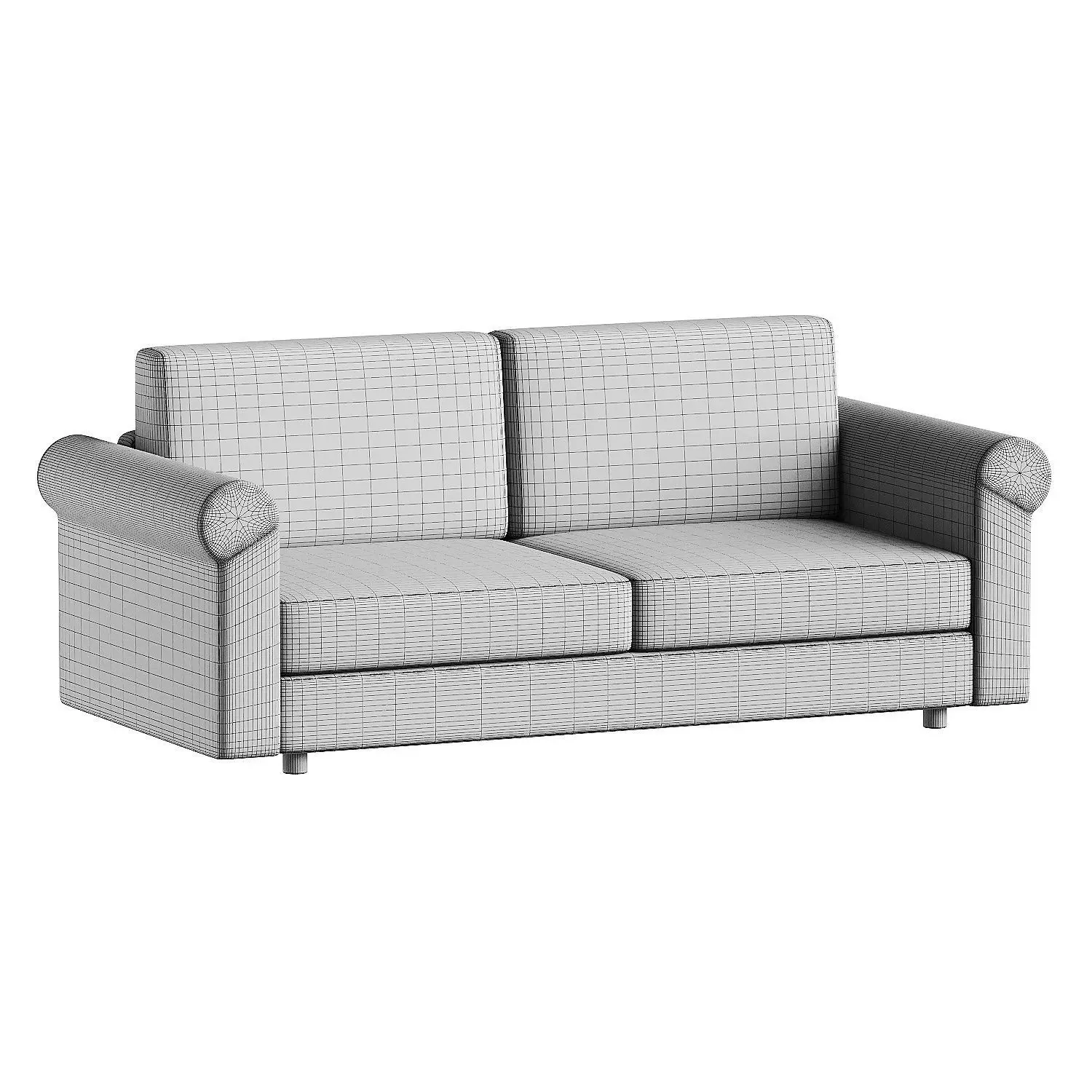 sofa fox 2 3D model_6