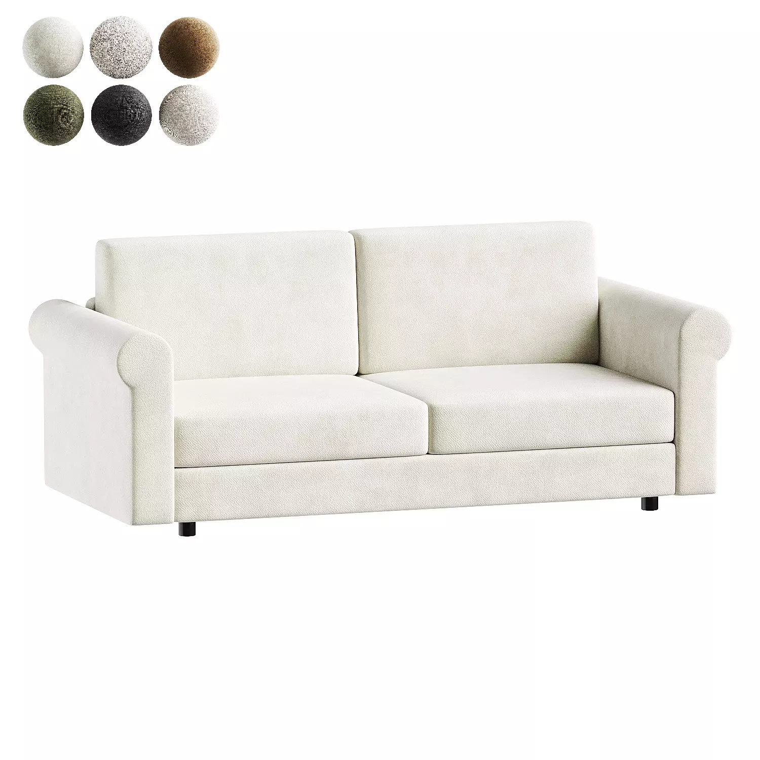 sofa fox 2 3D model_5