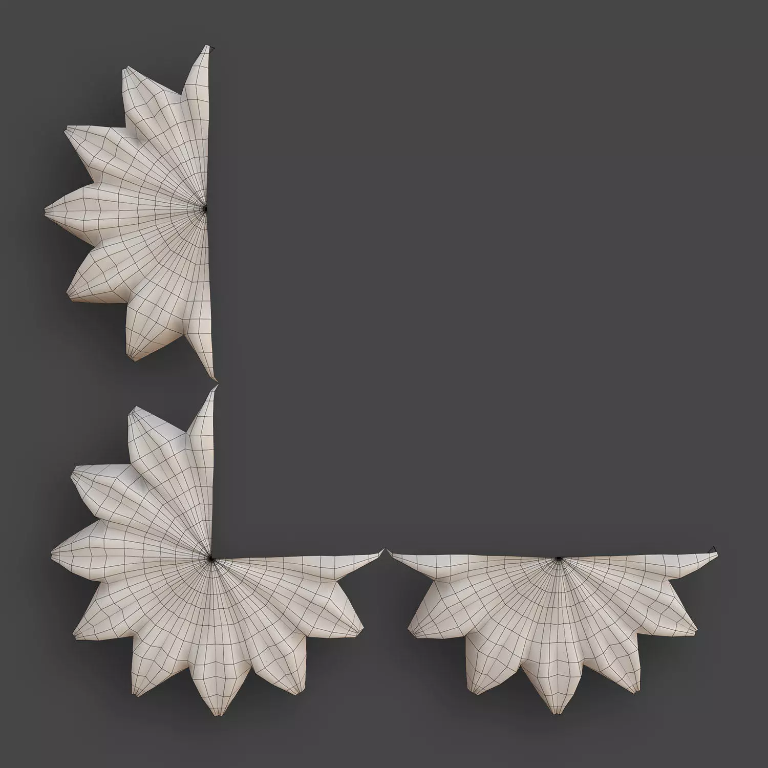 Architectural Ornaments - 5 Corners Pack 4 3D model_16