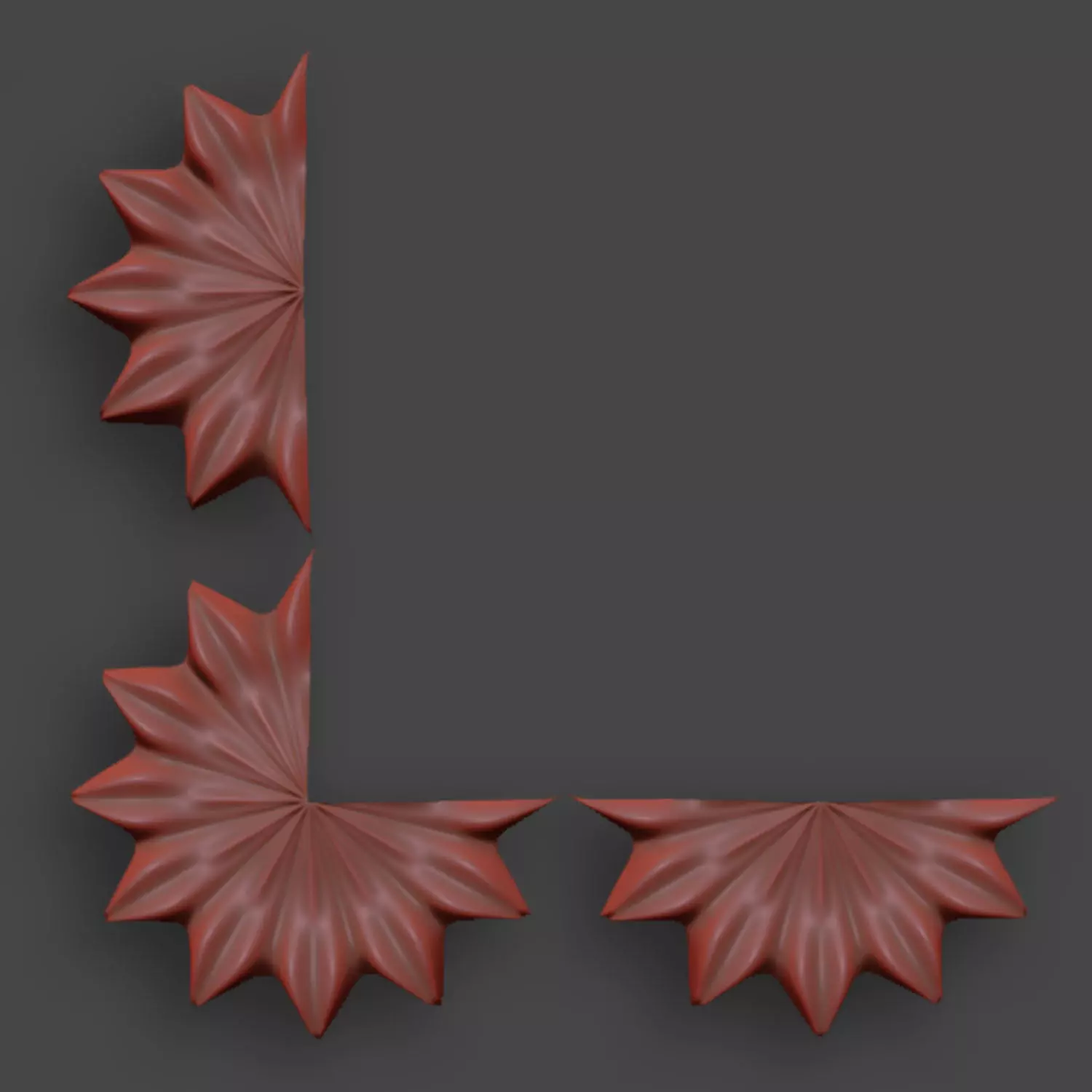 Architectural Ornaments - 5 Corners Pack 4 3D model_11