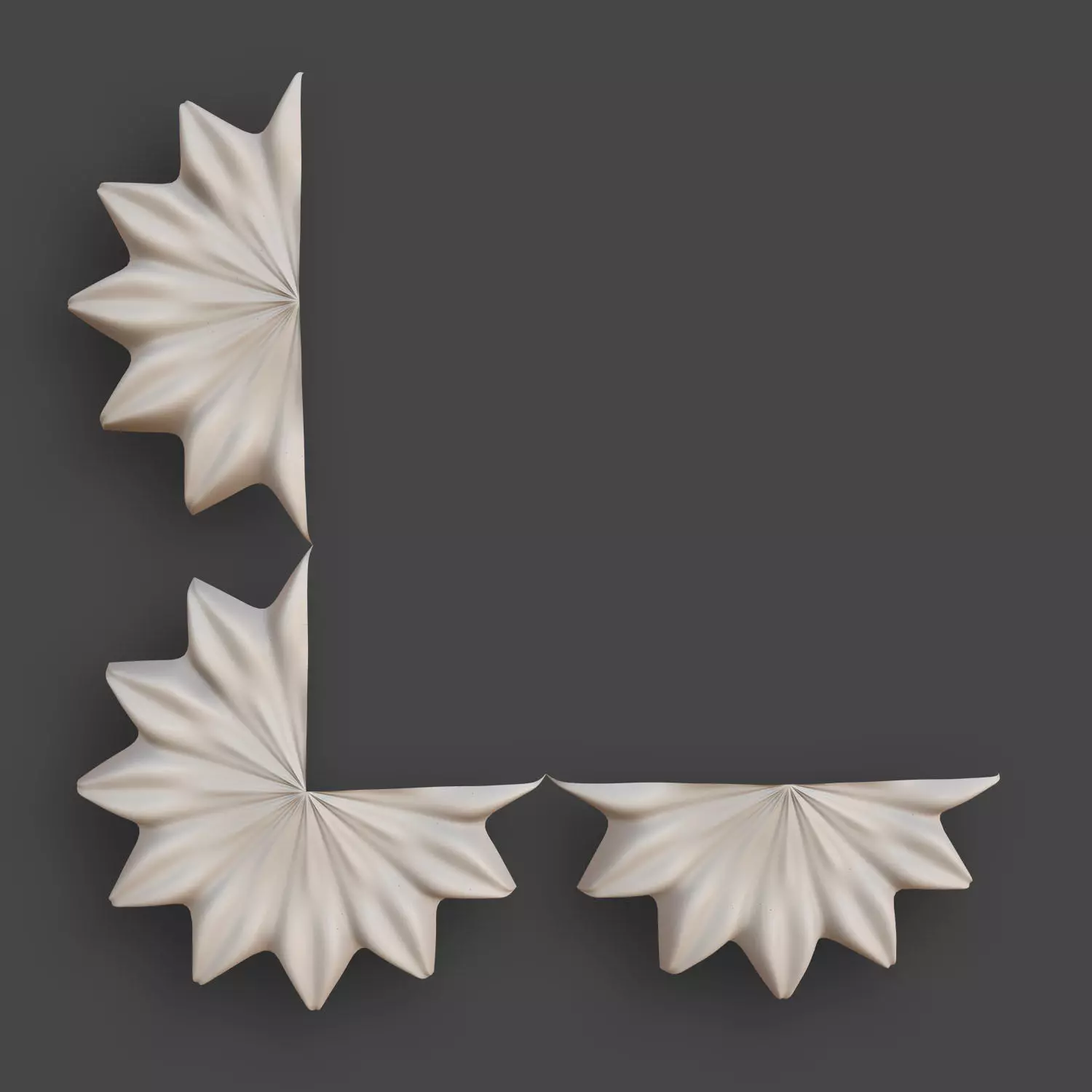 Architectural Ornaments - 5 Corners Pack 4 3D model_6