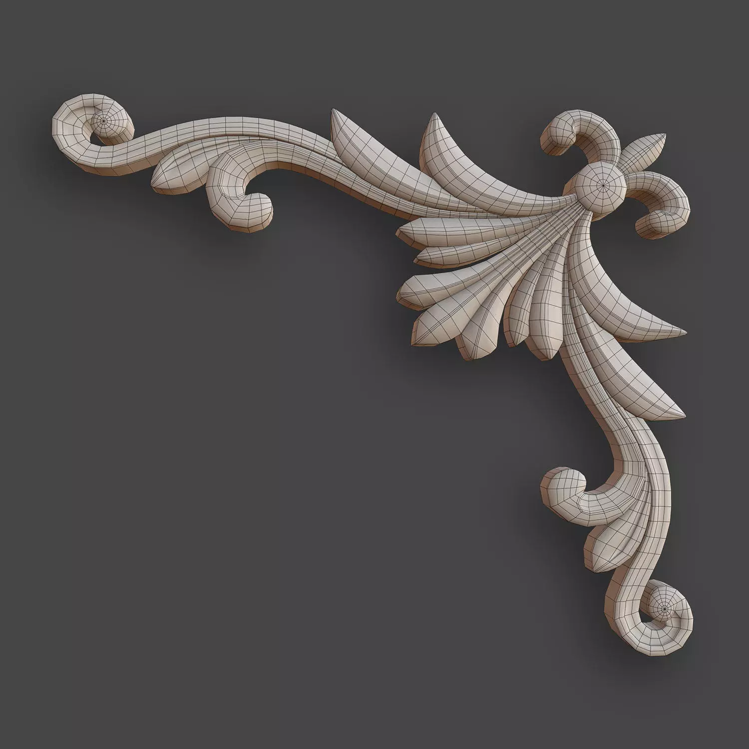 Architectural Ornaments - 5 Corners Pack 4 3D model_19
