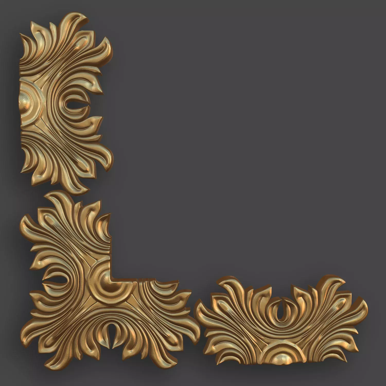 Architectural Ornaments - 5 Corners Pack 4 3D model_2