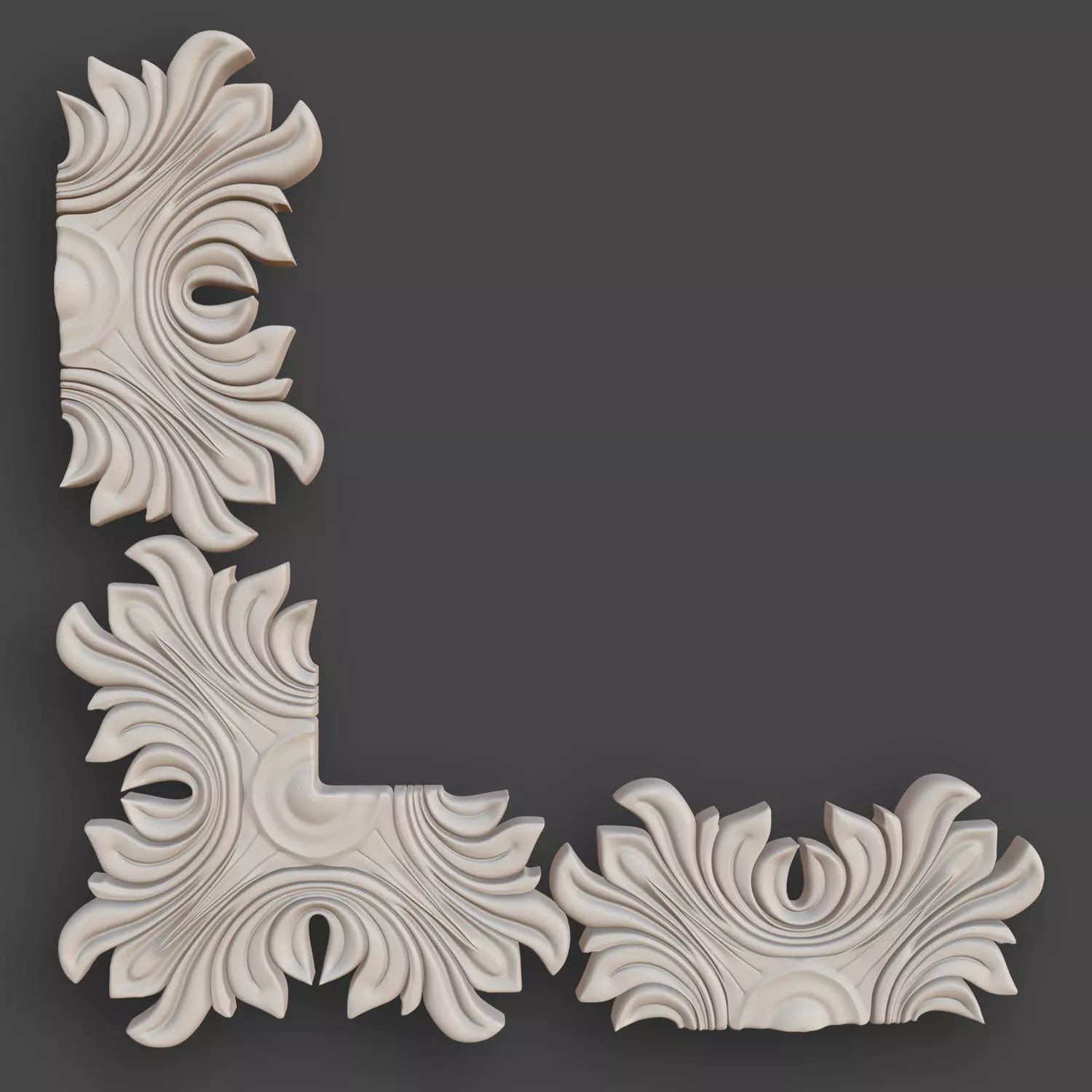 Architectural Ornaments - 5 Corners Pack 4 3D model_7