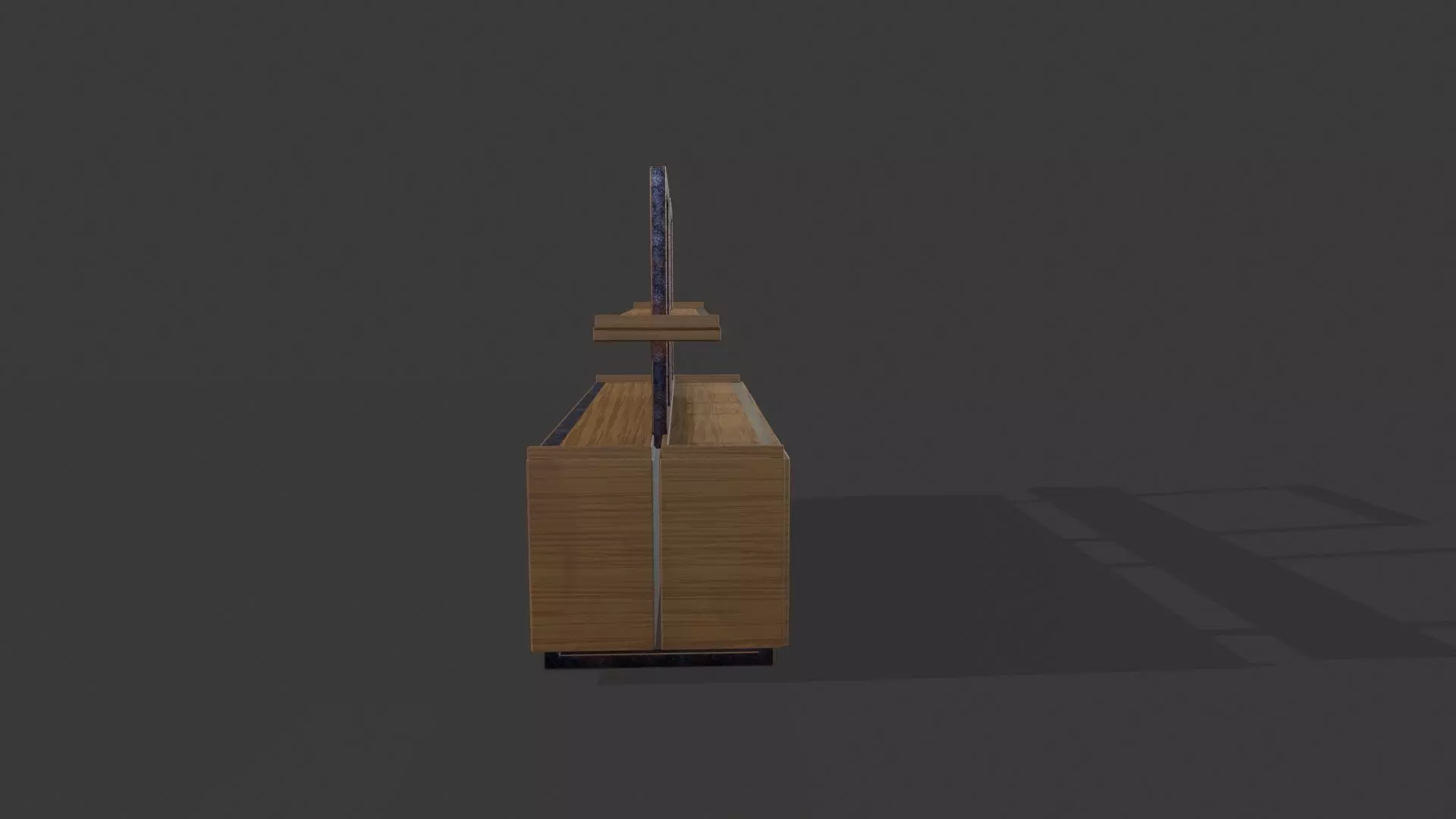 Shelf 02 Low-poly 3D model_6