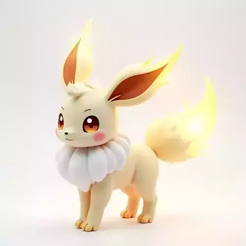 Aureon Light Fox Creature 3D Model Glowing Companion Low-poly 3D model Aureon Light Fox Creature 3D Model Glowing Companion Low-poly 3D model