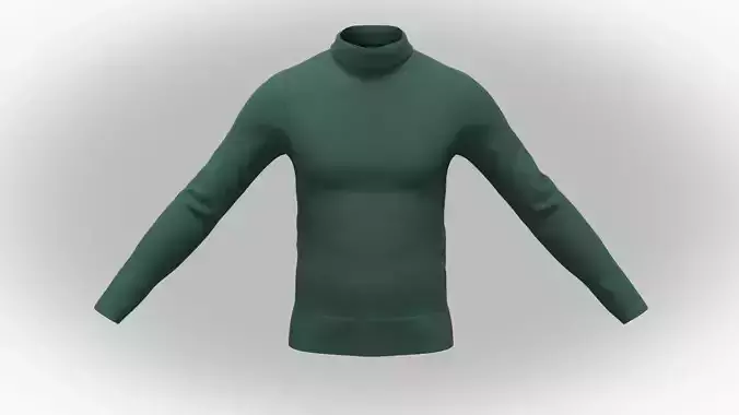 Men Turtleneck Sweater Winter Wear