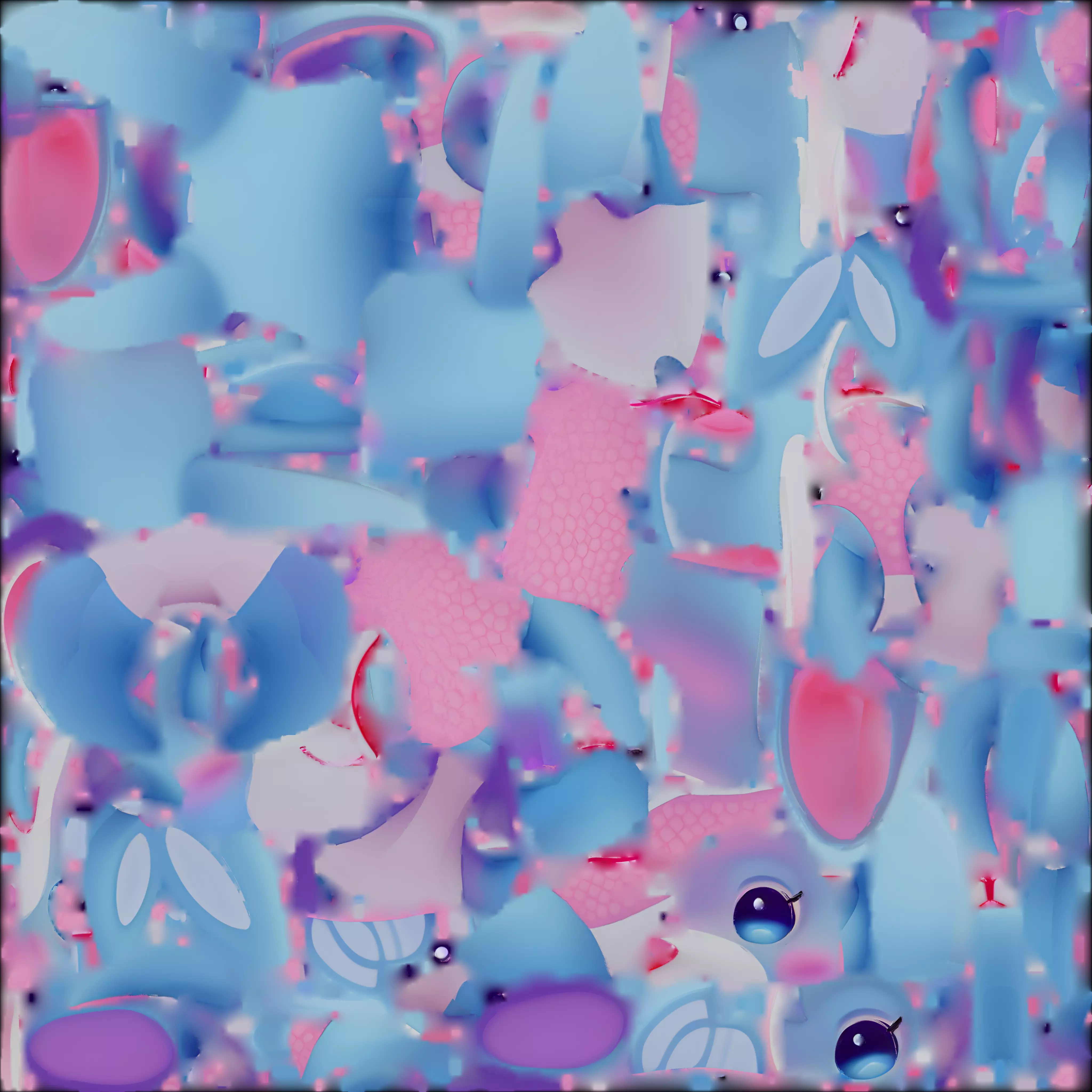 Aquabbit Creature 3D Model Whimsical Companion Low-poly 3D model_1