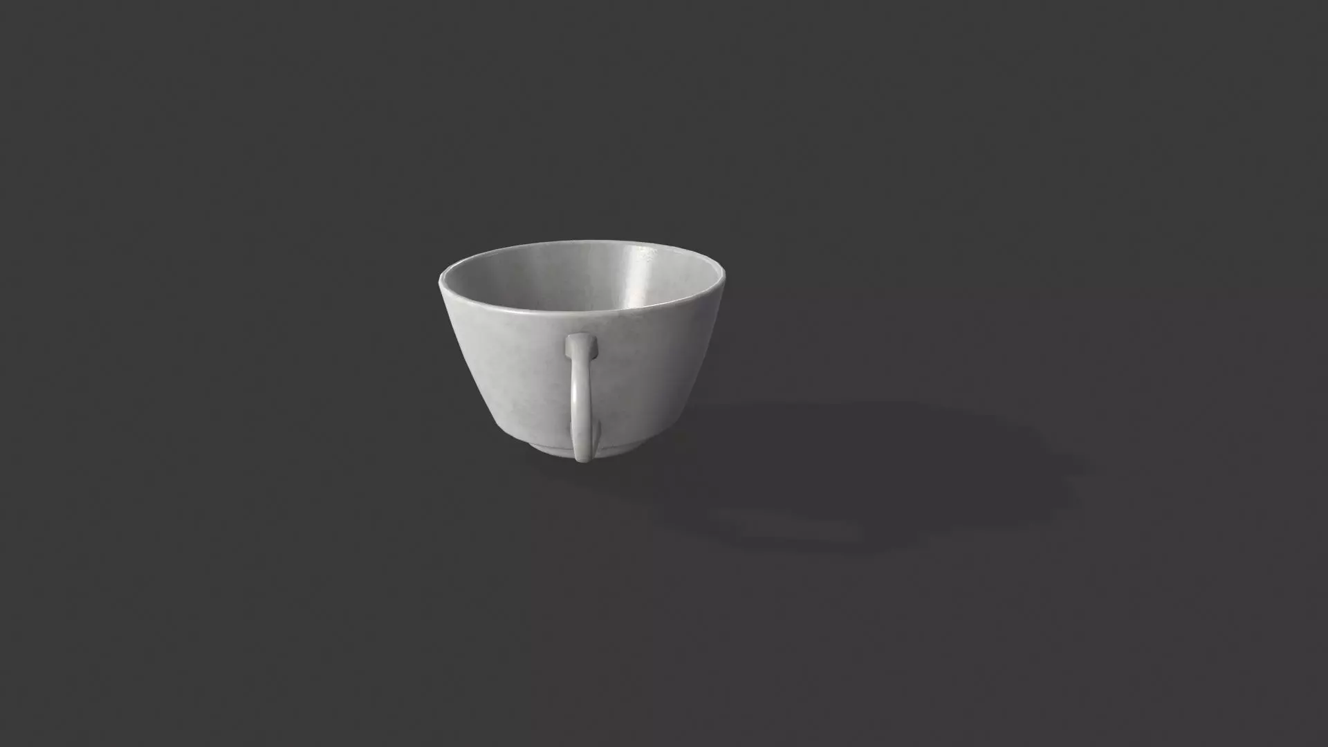 Cappuccino cups Low-poly 3D model_6