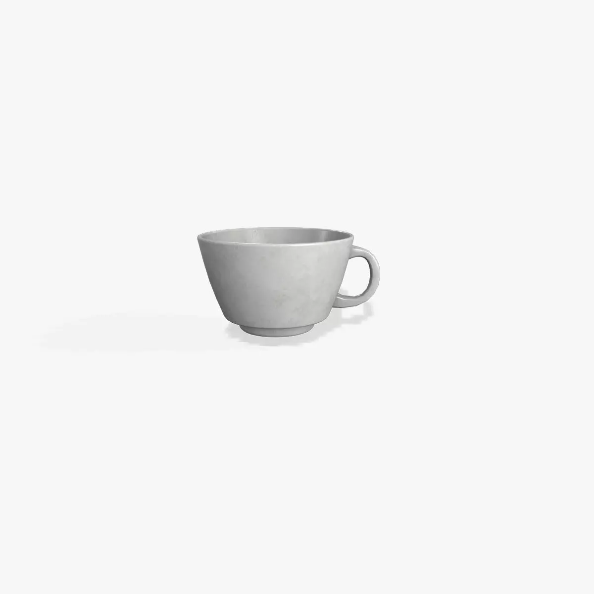 Cappuccino cups Low-poly 3D model_0
