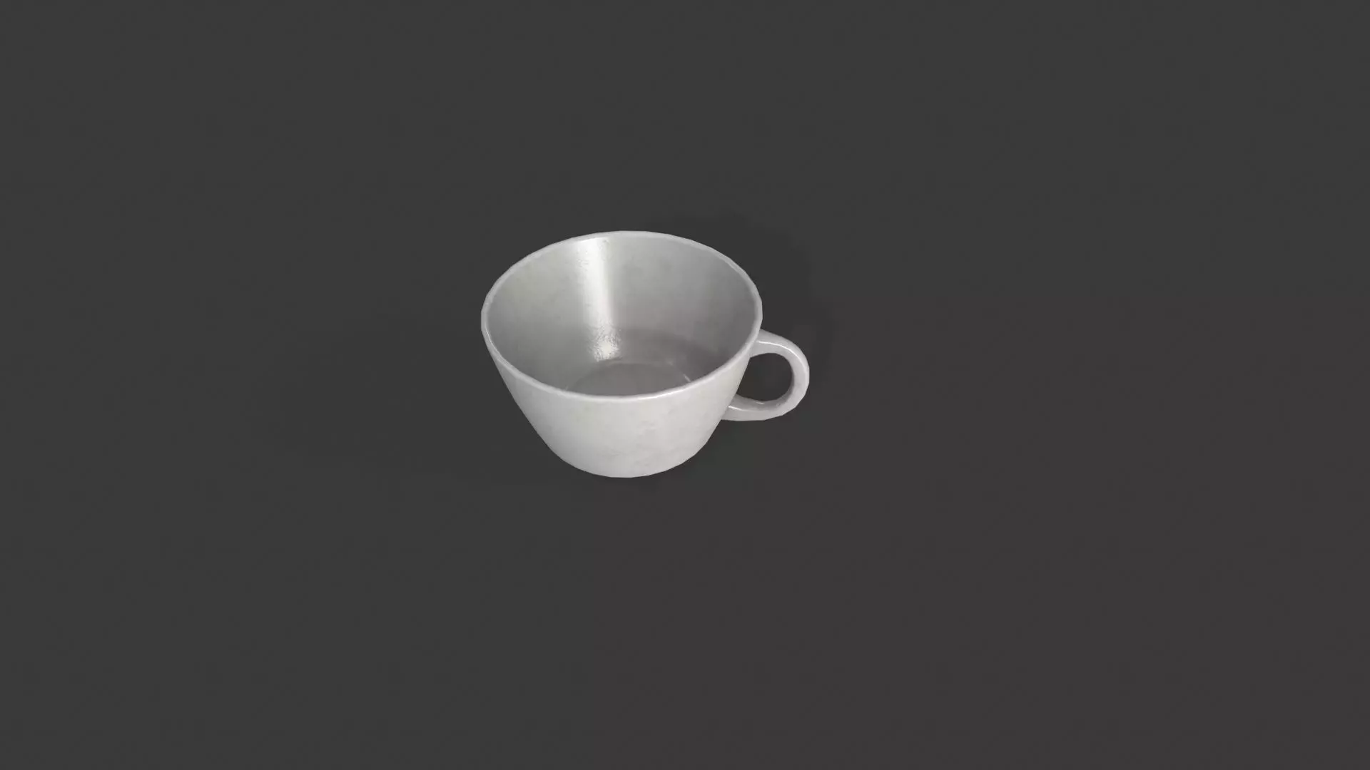Cappuccino cups Low-poly 3D model_5