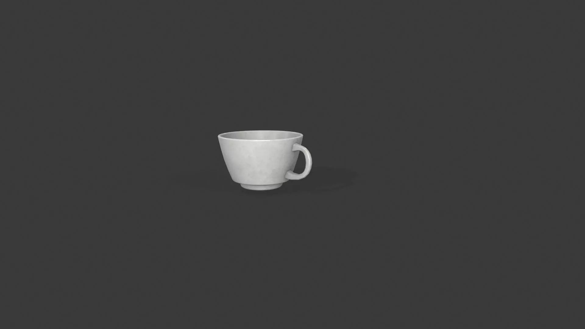 Cappuccino cups Low-poly 3D model_4