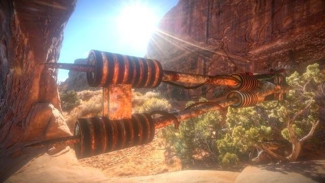 Power Spear made of junk Low-poly 3D model_7