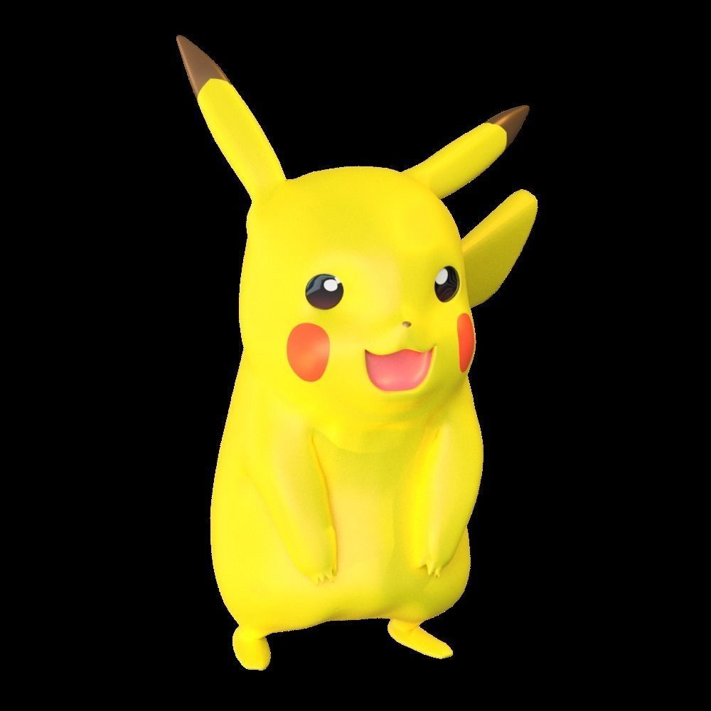 Pikachu pokemon 3D model_1