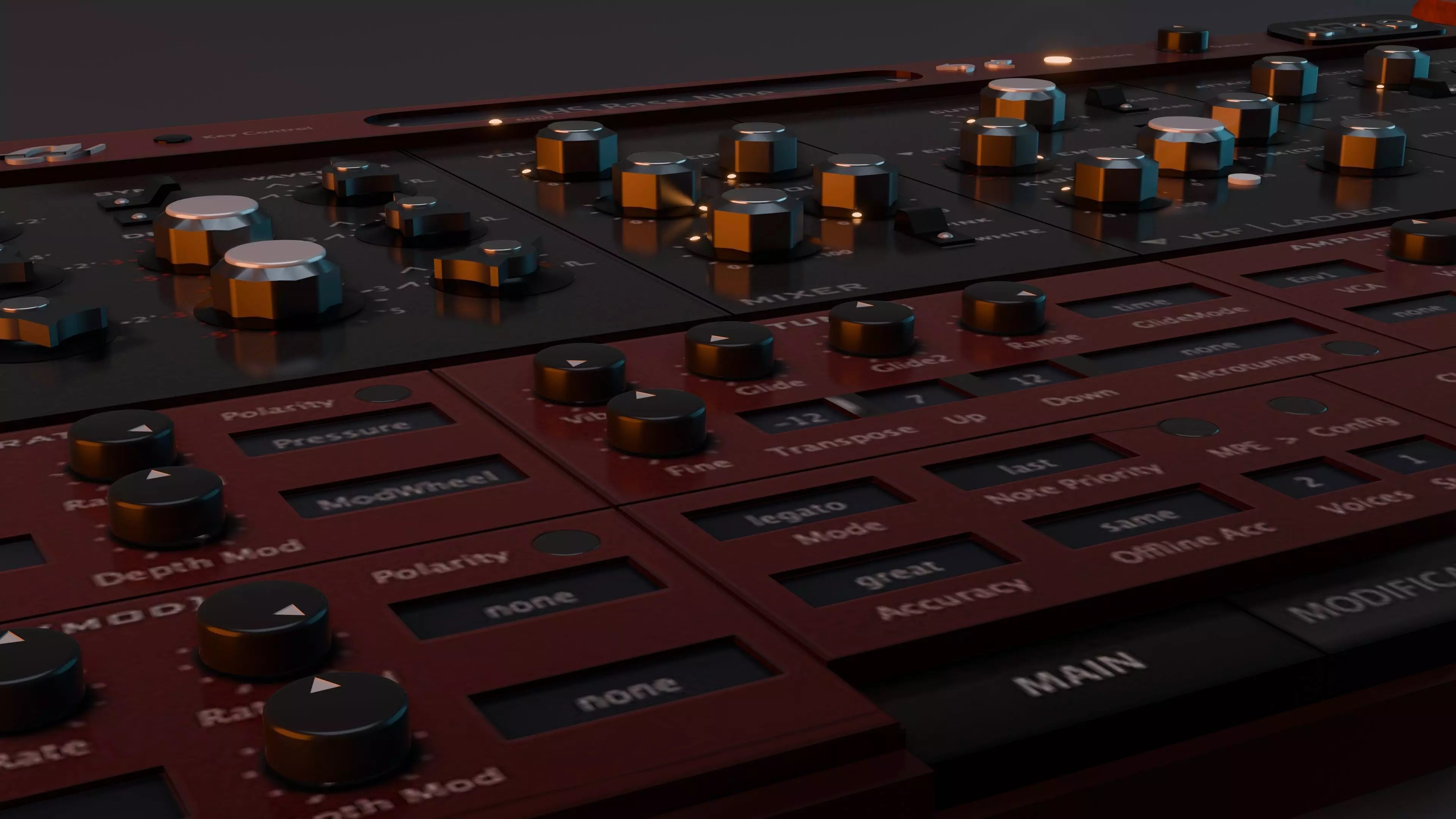 U-He Diva VST 3D Model - Realistic Music Producer Plugins 3D model_5