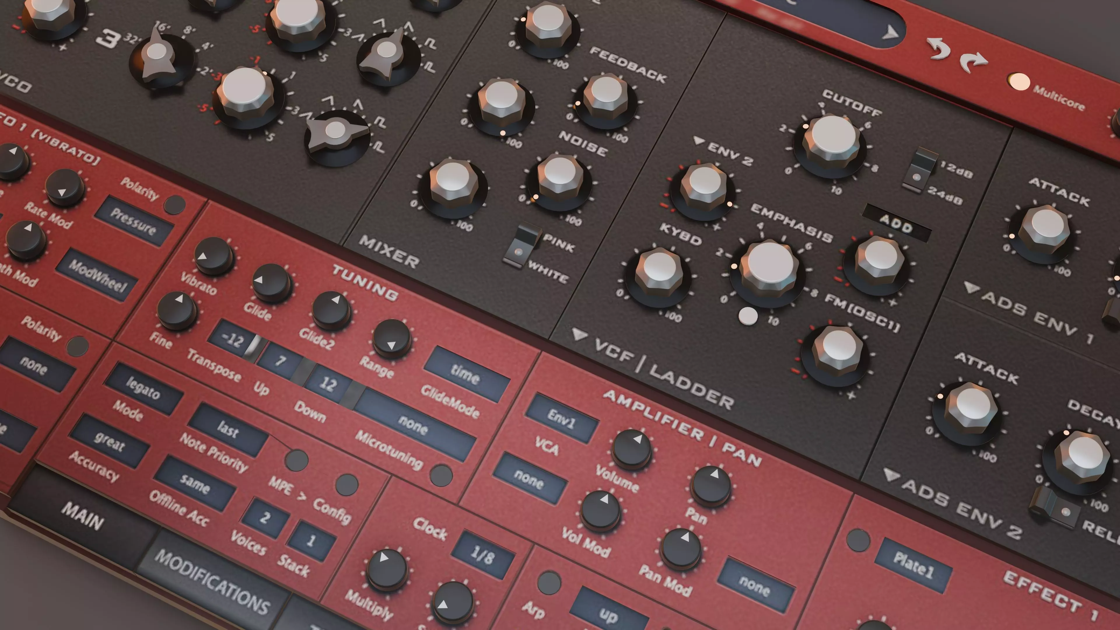 U-He Diva VST 3D Model - Realistic Music Producer Plugins 3D model_2