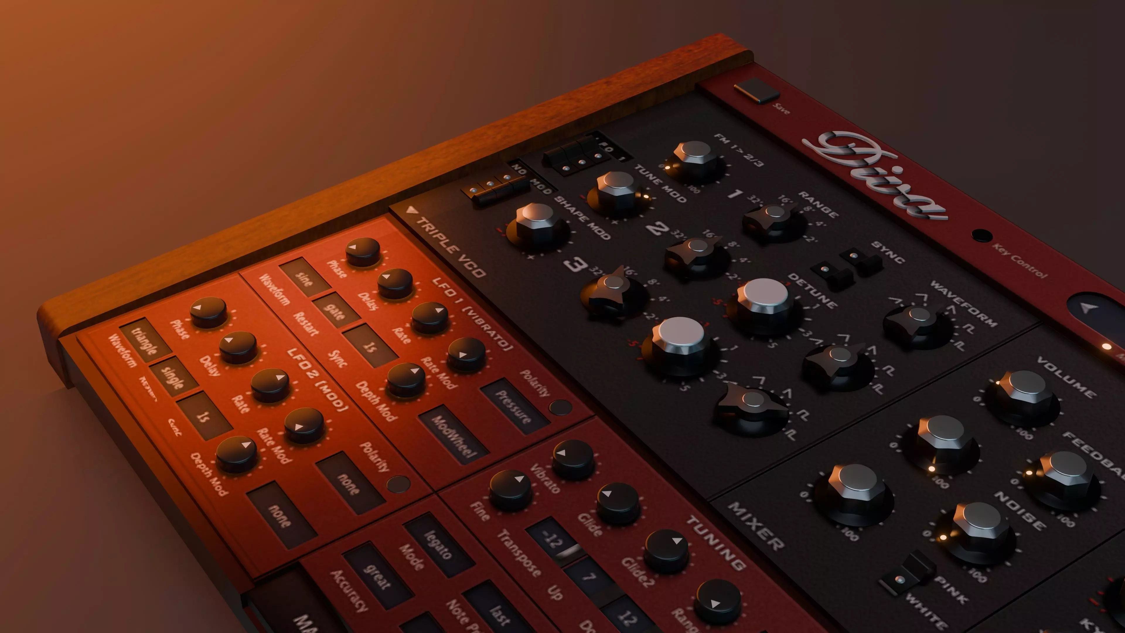 U-He Diva VST 3D Model - Realistic Music Producer Plugins 3D model_4