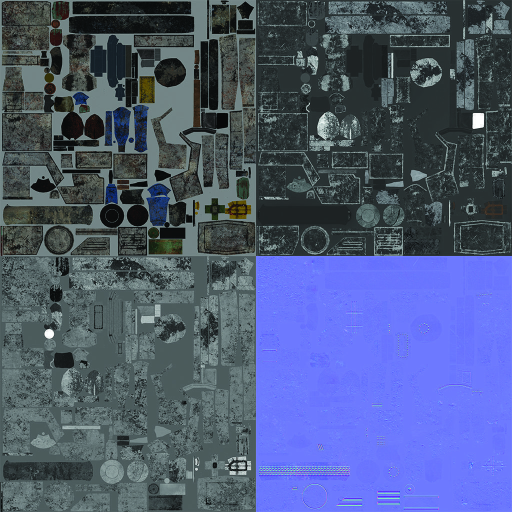 Apocalyptic armored vehicle game ready Low-poly 3D model_21