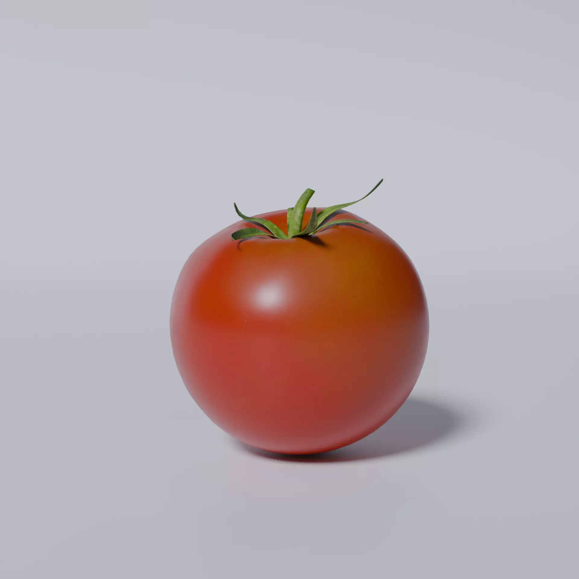 Tomato Low-poly 3D model_1
