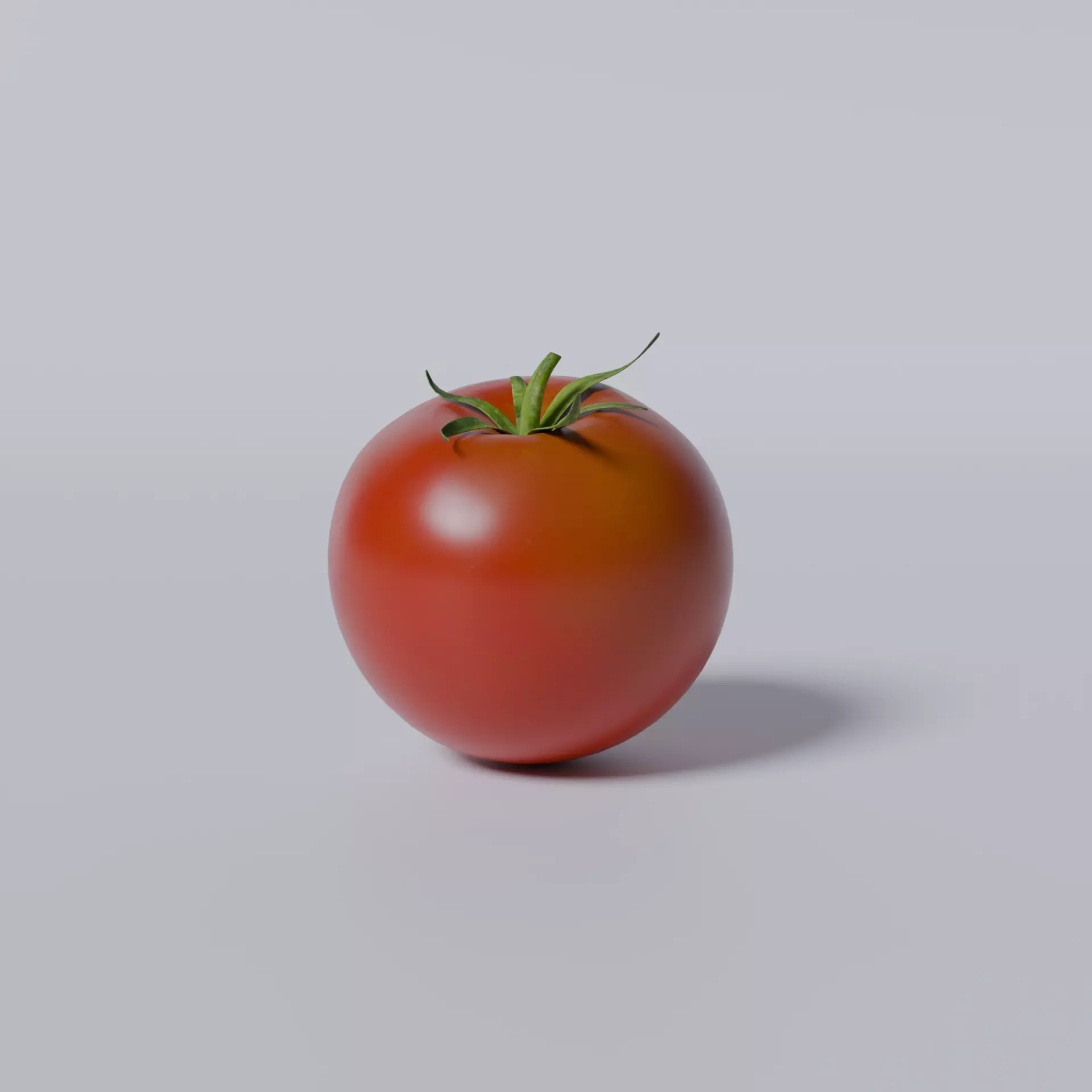 Tomato Low-poly 3D model_2