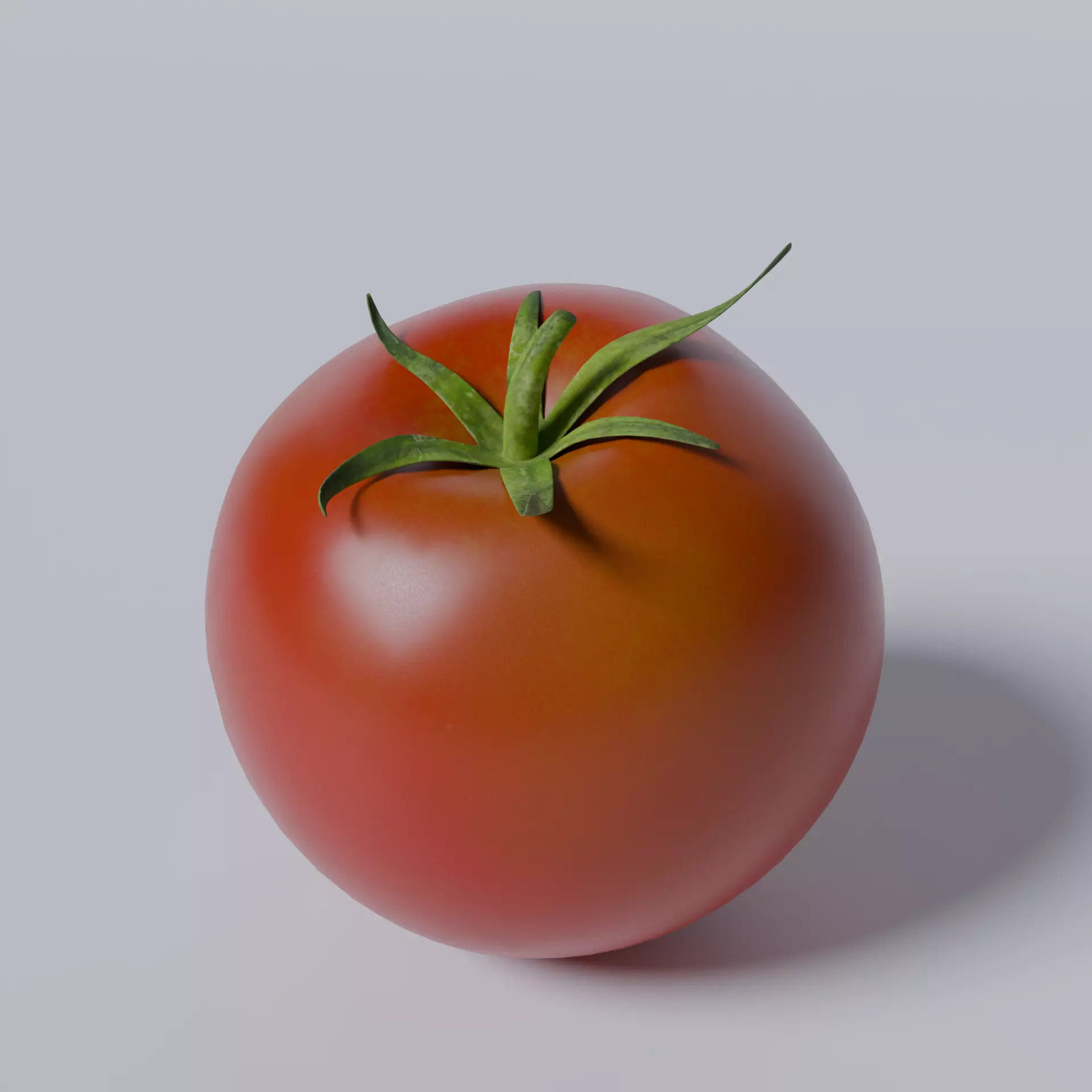 Tomato Low-poly 3D model_3