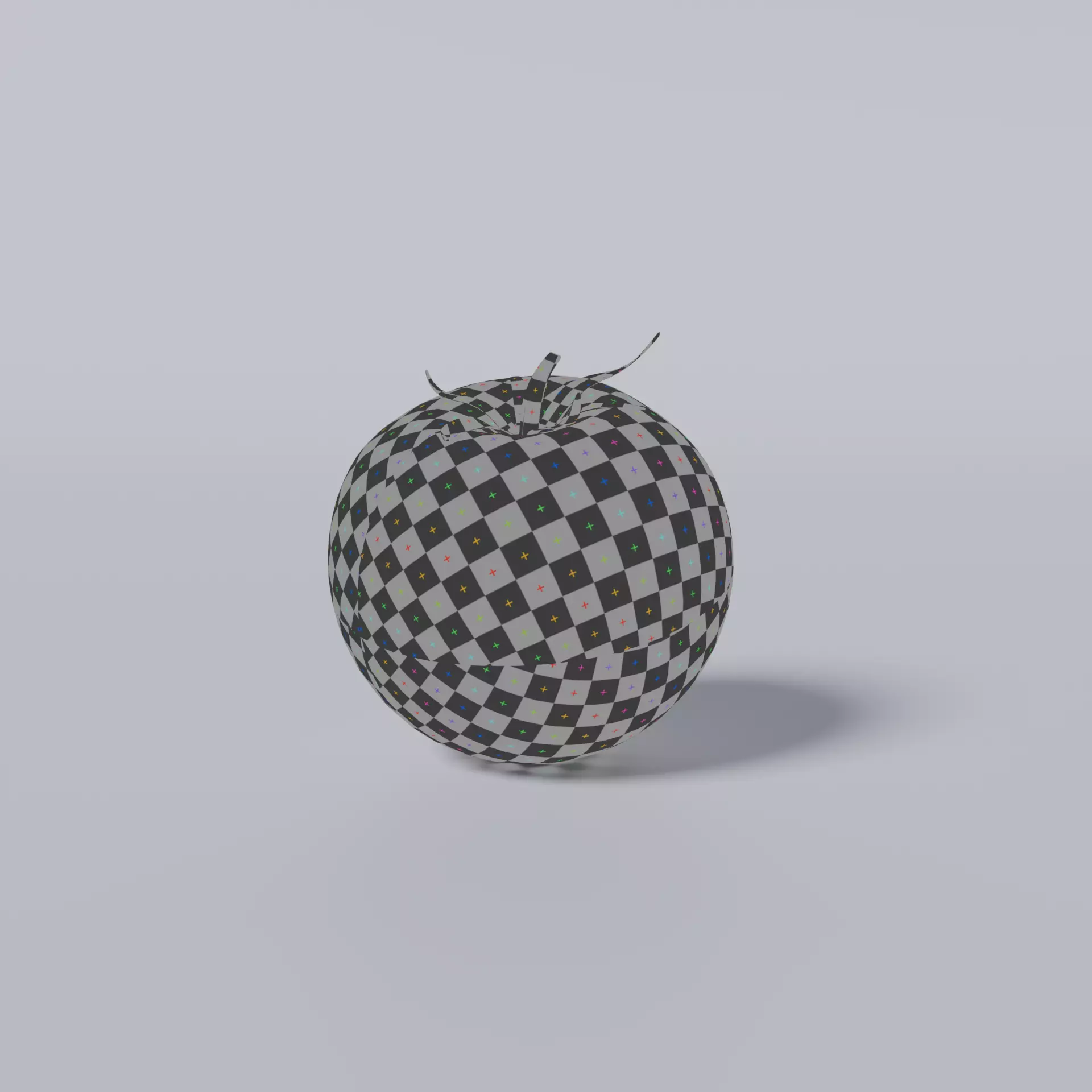 Tomato Low-poly 3D model_5